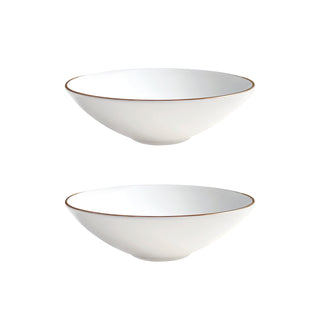 Alex Gold Set of 2 8" Soup / Pasta Bowl White Background Photo