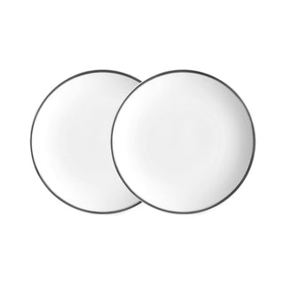 Alex Platinum Set of 2 6-1/2" Bread/Canape Plates White Background Photo