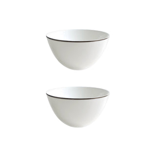 Alex Platinum Set of 2 6" Cereal Bowl White Background Photo
