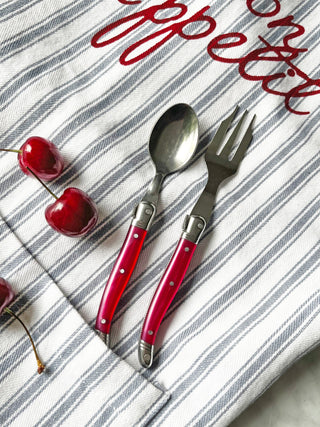 Bib Apron Blue Stripe Lifestyle Photo