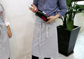 Bistro Apron Blue Stripe Lifestyle Photo