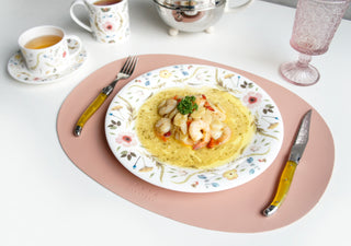 Deco Oval Placemat Blush Pink Lifestyle Photo