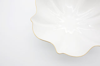 Amelie Brushed Gold Serving Bowl Detail Photo