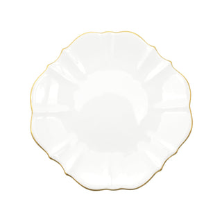 Amelie Brushed Gold 10.5 in. Dinner Plate White Background Photo