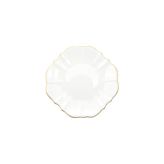 Amelie Brushed Gold 6.5 in. Bread Plate White Background Photo