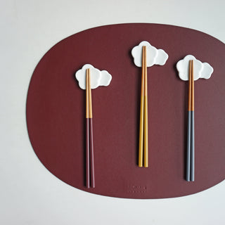 Deco Oval Placemats Burgundy Lifestyle Photo