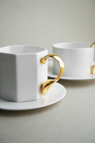 Cutlery Cups and Saucers Studio Photo Spoon Handle Focus