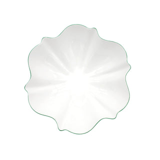 Amelie Forest Green Serving Bowl White Background Photo