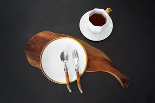 Golden Edge Bread and Butter Plate & Cutlery Cup & Saucer Lifestyle Photo