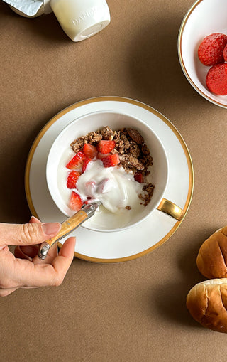 Golden Edge Lifestyle Photo Cup and Saucer Cut