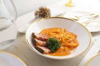 Golden Edge Lifestyle Photo Soup and Pasta Bowl Cut