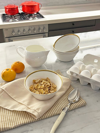 Golden Edge Cereal Bowl Lifestyle Photo
