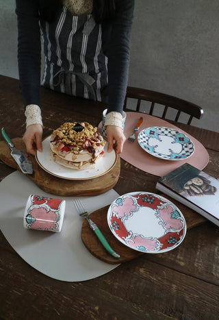 Bib Apron Gray Stripe Lifestyle Photo