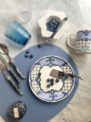 Deco Oval Placemats Light Blue Lifestyle Photo