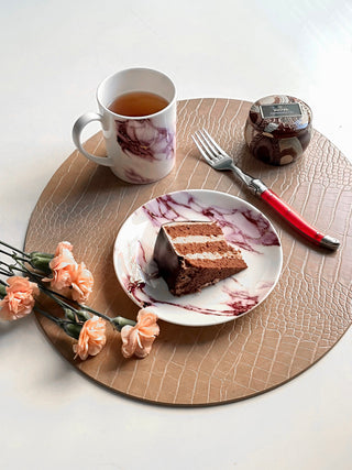 Dovi Oval Placemat Light Brown Lifestyle Photo