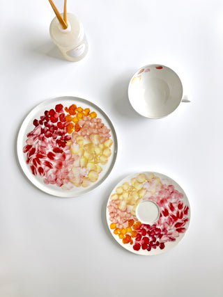 Petals Cup and Saucer & Salad Plate Lifestyle Photo