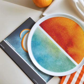 Reve Orange Bread Plate Lifestyle Photo