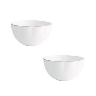 Amelie Roseate Set of 2 Fruit Nut and Rice Bowls White Background Photo
