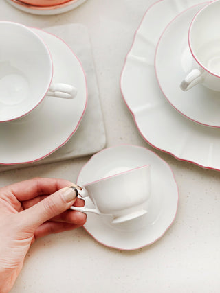 Amelie Roseate Lifestyle Photo Espresso Cup and Saucer Cut