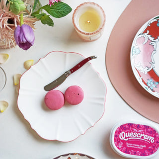 Assorted Salad Plate Collection Lifestyle Photo Amelie Roseate Cut