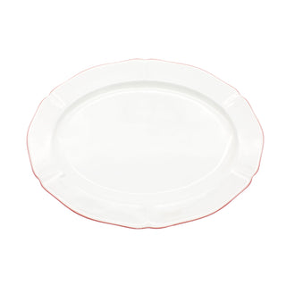 Amelie Roseate 14 in. Oval Platter White Background Photo
