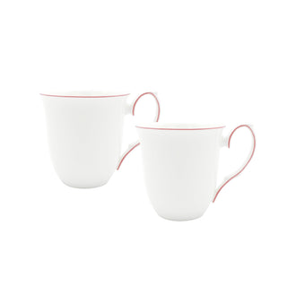 Amelie Roseate Set of 2 Mugs White Background Photo