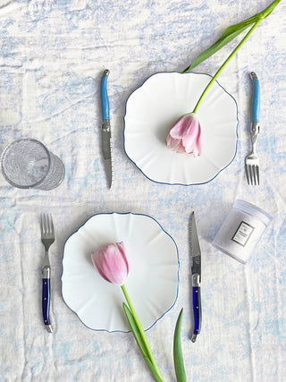 Amelie Royal Blue Salad Plates Lifestyle Photo