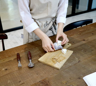 Bib Apron Tan Lifestyle Photo