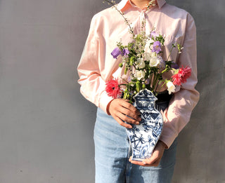 Well Versed Blue Medium Vase Lifestyle Photo