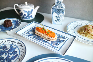 Heritage Blue Bird Lifestyle Photo Rectangular Platter Cut