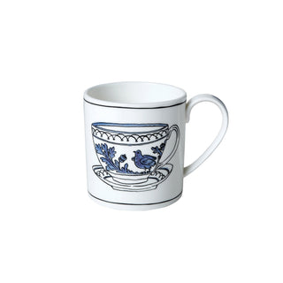 Heritage Blue Bird Mug White Background Photo