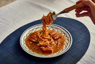 Heritage Blue Bird Salad Plate Lifestyle Photo