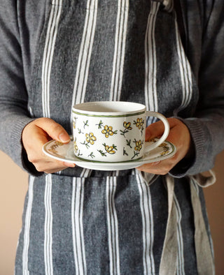 Heritage Daisy Chain Cup and Saucer Lifestyle Photo