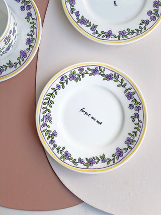 Heritage Forget Me Not Lifestyle Photo Saucer Cut