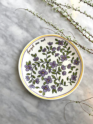 Heritage Forget Me Not ​​Salad Plate Lifestyle Photo