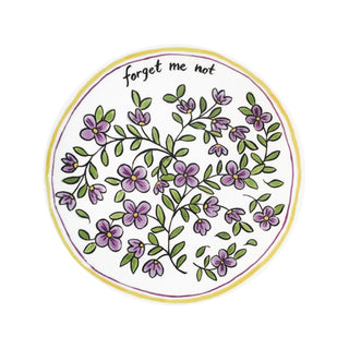 Heritage Forget Me Not 8 in. Salad Plate White Background Photo