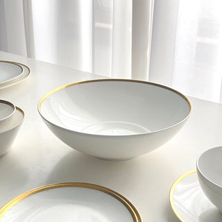 Golden Edge Collection Photo Serving Bowl Cut