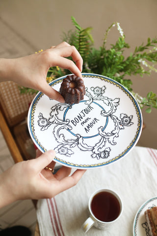 Bonjour Mon Amour Salad Plate Lifestyle Photo