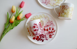 Petals Mug & Salad Plate Lifestyle Photo