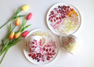 Petals Salad Plate & Mug Lifestyle Photo