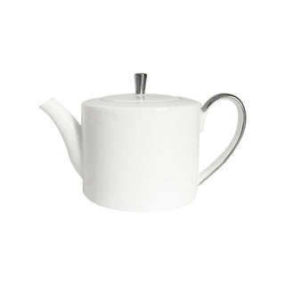 Platinum Edge Teapot White Background Photo