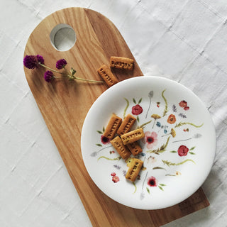 Scandinavian Floral Salad Plate Lifestyle Photo