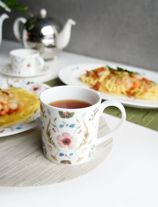 Scandinavian Floral Lifestyle Photo Mug Focus