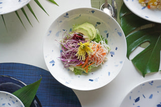 Terrazzo Azzurro Lifestyle Photo Soup and Pasta Bowl Cut
