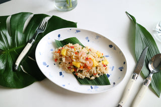 Terrazzo Azzurro  11 in. Oval Platter Lifestyle Photo