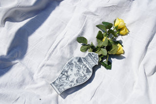 Well Versed Gray Medium Vase Lifestyle Photo