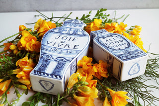 Well Versed Today Small Vase & Joie Blue Medium Vase Lifestyle Photo