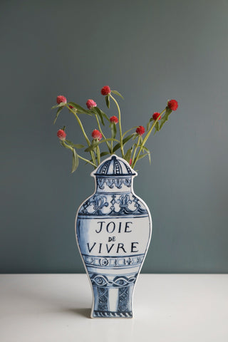 Well Versed Joie Blue Medium Vase Lifestyle Photo