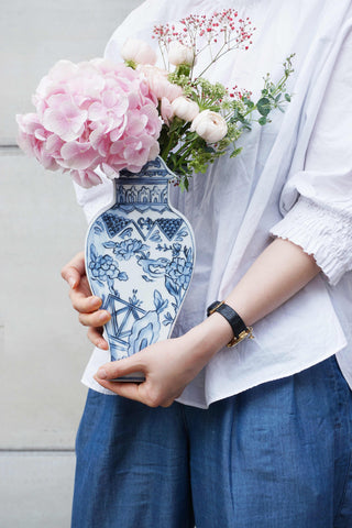 Well Versed Blue Medium Vase Lifestyle Photo