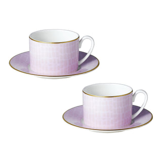 Layla Set of 2 Cups and Saucers White Background Photo